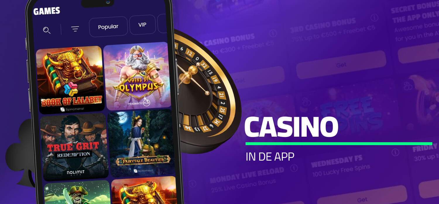 In het Casino spelen beschikbaar in de LalaBet App